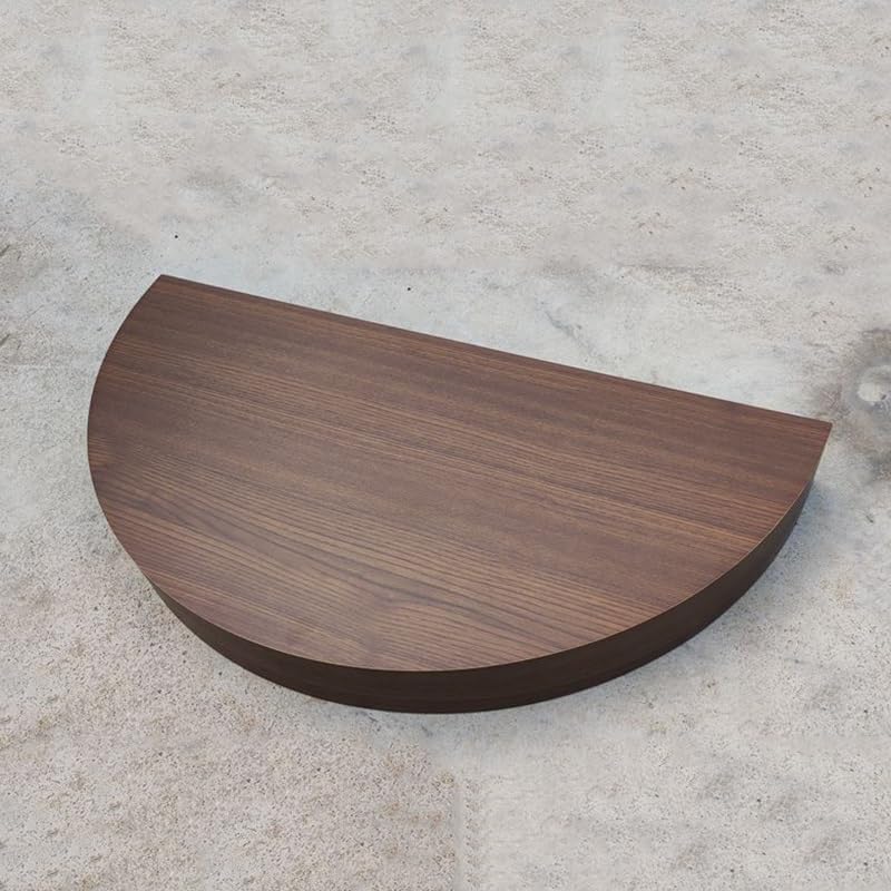 Piédestal cylindrique en bois massif marron 80x40cm pour décoration - 2