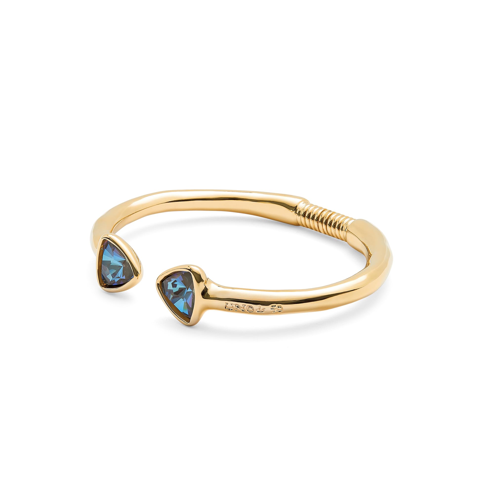 UNO de 50 | Pulsera Fina y Rígida para Mujer | Bañada en Oro de 18K | Cristales Facetados Multicolor | Talla M | Joya Artesanal | Hecho en España
