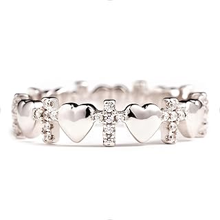 STORYJEWELLERY Christian & Religious Gifts for Women, Cross Rings, Christmas Gifts for Women, Confirmation