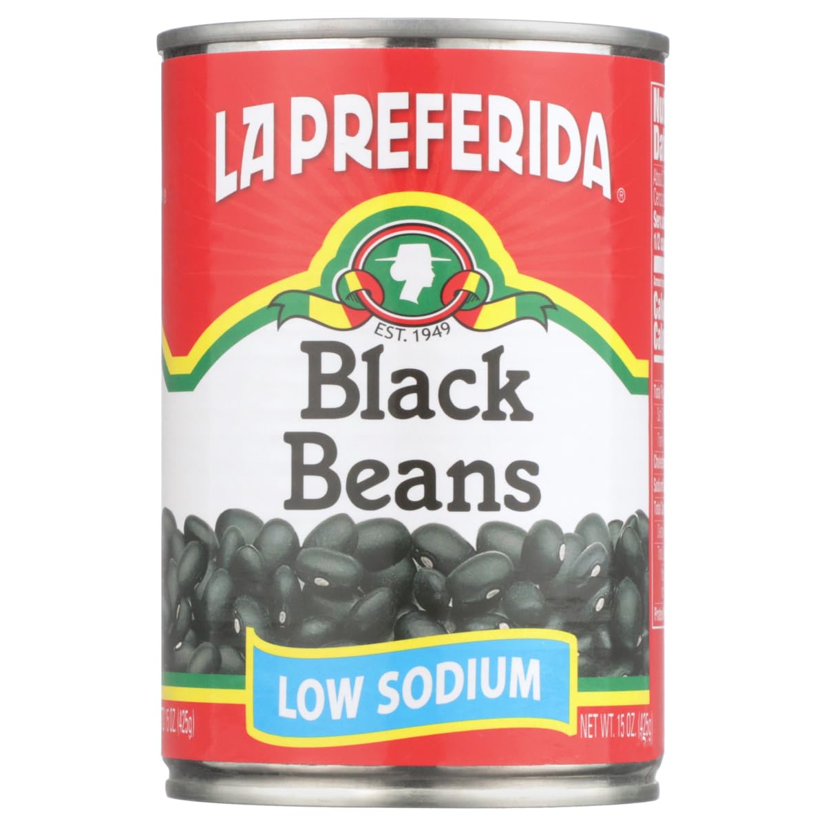 La Preferida Black Beans, Low Sodium, 15 oz (Pack of 1)