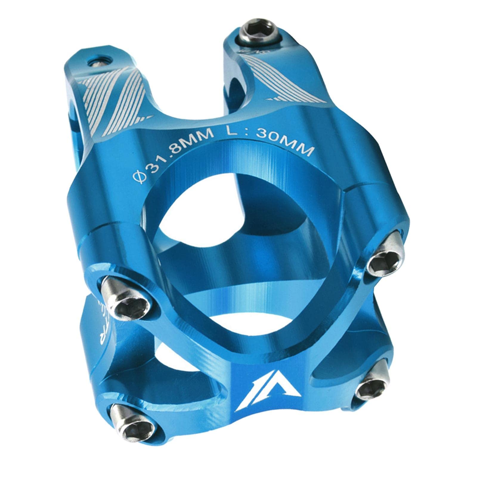 Attacco manubrio per mountain bike, 31,8 mm, 30 mm, in alluminio, corto, per bicicletta, bici da strada, mountain bike, accessori per ciclismo