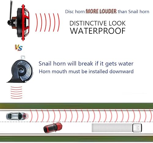 Miniatura 6 de Bocina de auto de 12 V de doble tono para camiones impreza wrx, caracoles eléctricos para automóviles, motocicletas Subaru, piezas electrónicas