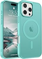 Vista 447 de SUPFINE - Funda magnética para iPhone 13 Pro Max (compatible con MagSafe), (protección contra caídas de grado militar de 10 pies), delgada, Negro