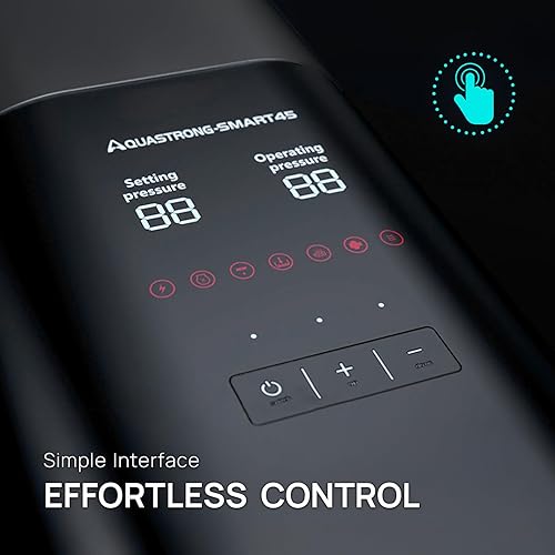 Miniatura 7 de Aquastrong Smart 45 Bomba de presión de agua para toda la casa 80 PSI, velocidad variable automática de 115 V, presión constante, diseño integrado,