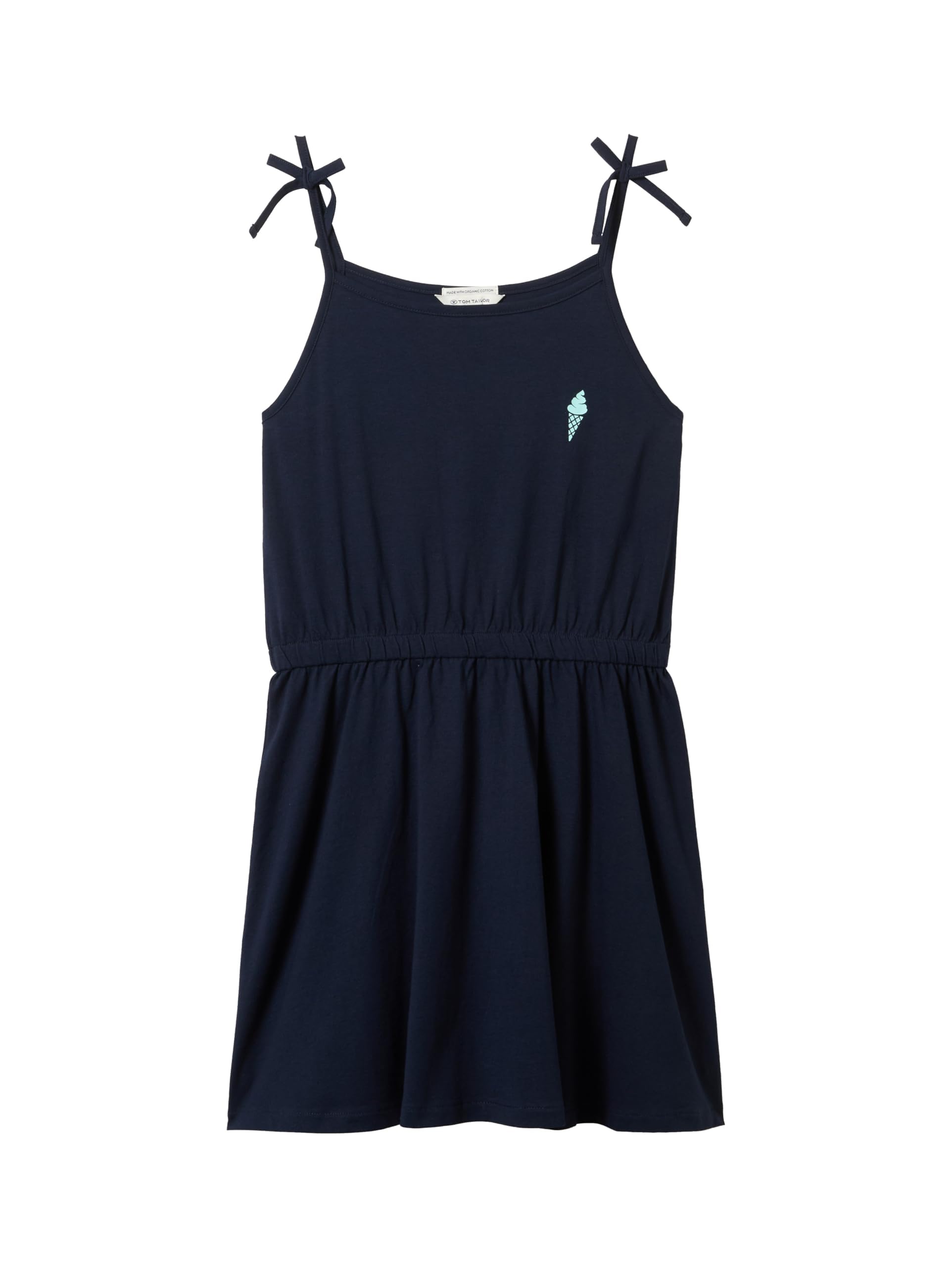 TOM TAILOR Mädchen Kinder Jerseykleid mit Print , sky captain blue, 152