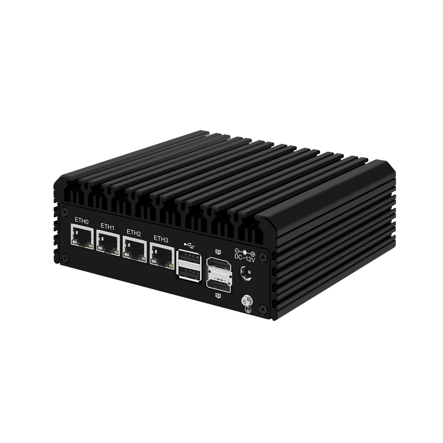 Micro Firewall Appliance, Mini PC, PFSense, Mikrotik, OPNsense, VPN, Router PC, Alder Lake-N 12th Gen N100, RJ42, 4 x 2.5GbE I226-V, 2 x HDMI, DP, TF, Type-C, 16G DDR5 RAM, 512G SSD