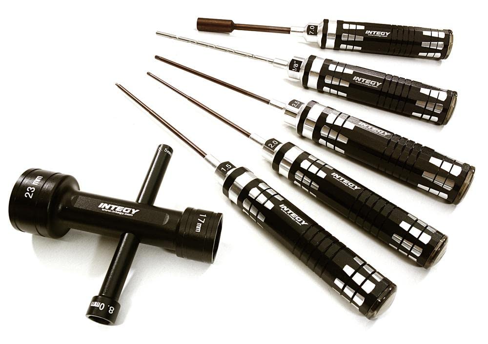 Integy RC Upgrades for Traxxas, Race Edition Combo Size 6pcs Competition Tool Set for 1/10 Summit & E-Maxx