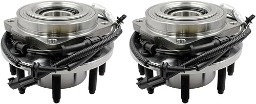 AutoShack HB615185PR - Par de 2 bujes de rueda delantera y conjunto de rodamiento con ABS para el lado del conductor y el pasajero de repuesto para