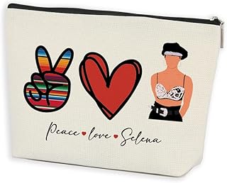 Music Gifts for Women Singer Song Gifts Singer Fan Gift Song Makeup Bag Song Gift for Music Teachers Music Lovers Teen Girls Birthday Gifts for Her Female Sister Daughter - Peace Love