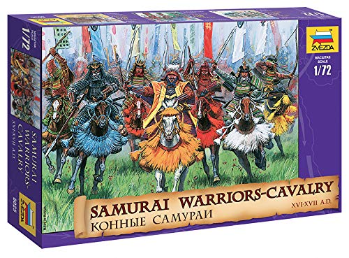 Zvezda 8025 - Samurai Warriors - Cavalry - Plastic Model Soldiers Kit Scale 1/72 1