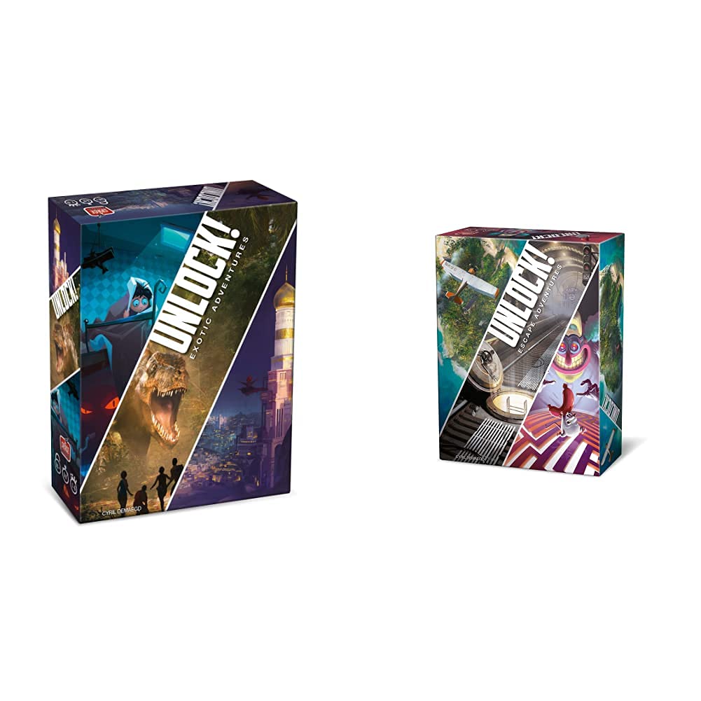 Asmodee Unlock Exotic Adventures Gioco Da Tavolo Edizione In Italiano, Multicolore, 8983 & Unlock Gioco Da Tavolo Edizione In Italiano, Multicolore