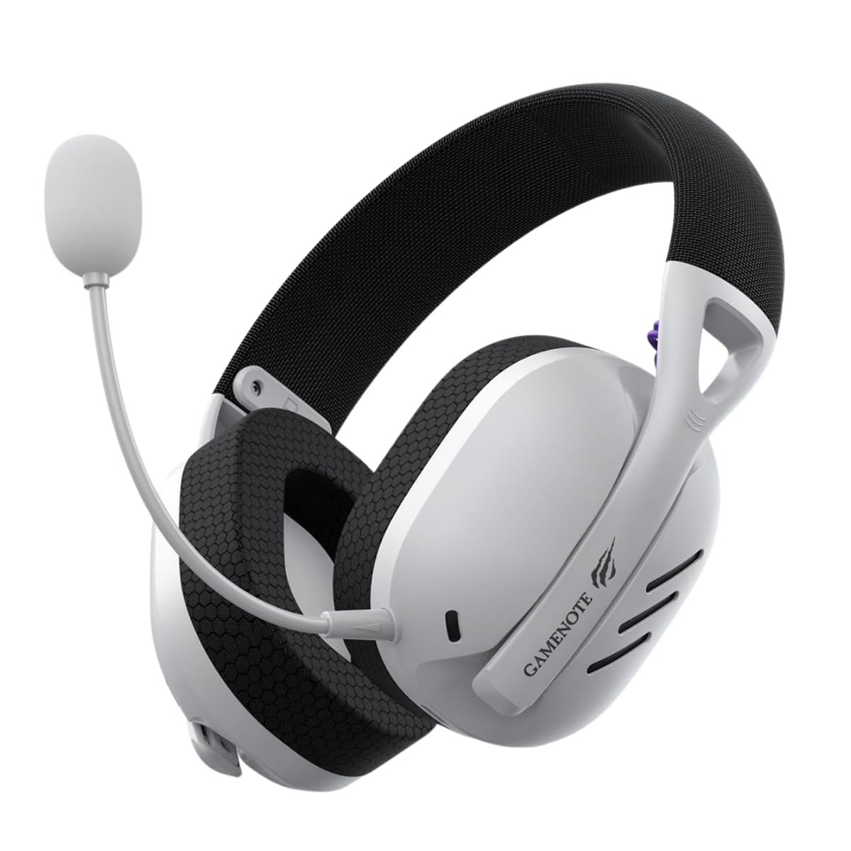 Havit Fone de Ouvido Headset Gamer Fuxi-H3 White Black, Com Fio e Sem Fio, Wireless 2,4GHz, Bluetooth, Cabo USB-C, Cabo 3,5mm. Surround, Baixa Latência, Quad-Mode