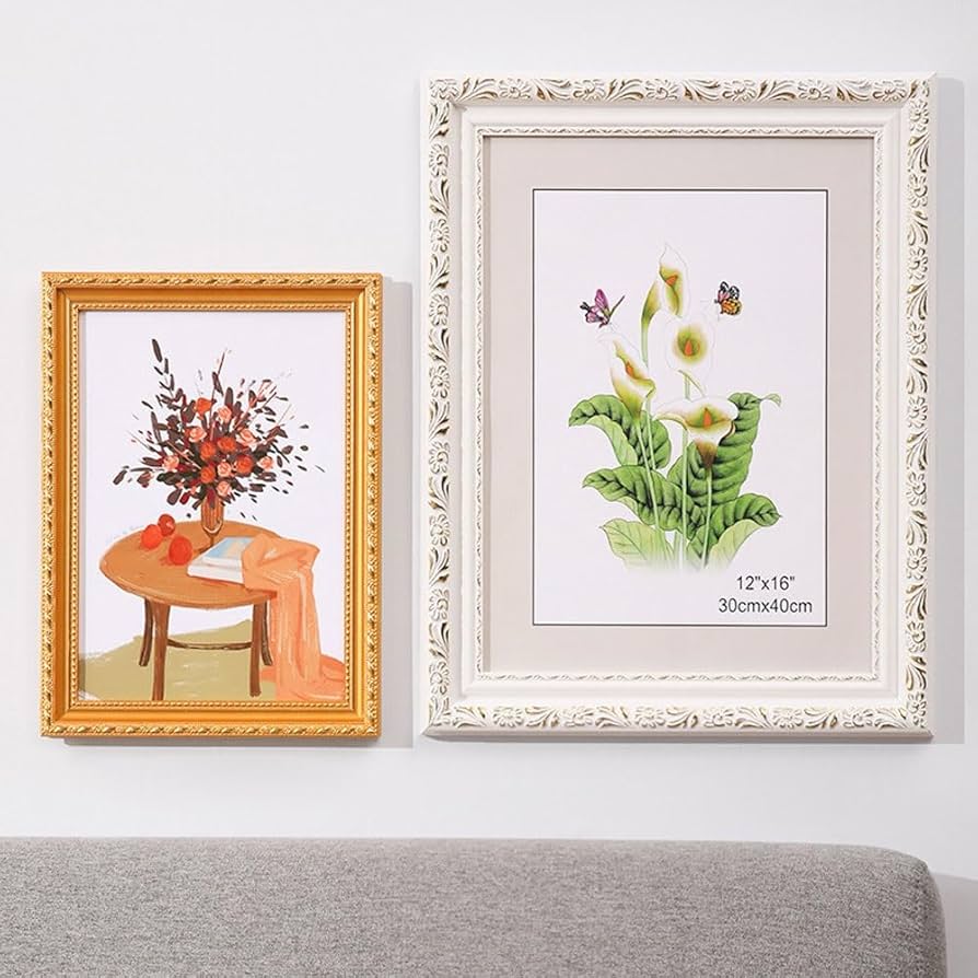 ヴィンテージ額　フレーム　高級額縁　植物彫刻　ゴールド　アンティーク　インテリア ヴィンテージ額 フレーム 高級額縁 植物彫刻 ゴールド アンティーク