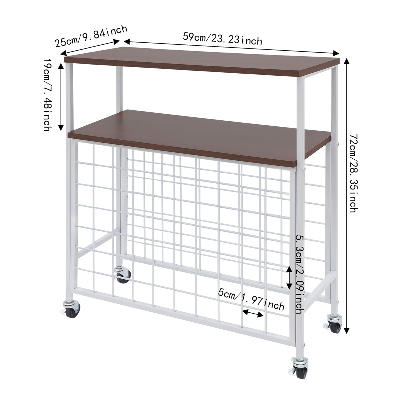 Porte-rouleaux de papier en vinyle - Chariot de rangement avec 70 supports pour rouleaux de vinyle - Organisateur de bricolage et rangement pour salle de bricolage - Blanc