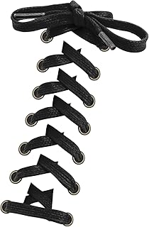 [HIGH FIVE] 靴ひも 平紐 ワックス シューレース 蝋引き 100cm 120cm 140cm 160cm ローカット ハイカット 2本セット 1足分