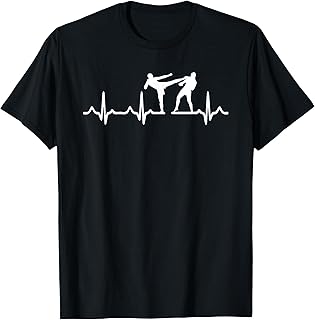 Heartbeat Kickboxing Shirt Kick Boxing T-Shirt Karate Tee T-Shirt