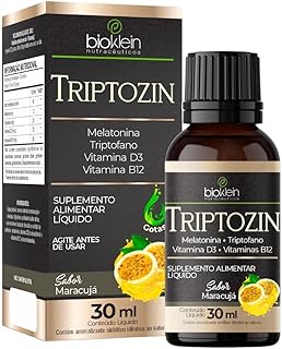 Triptozin (Melatonina, Tiptofano, Vitamina D3 e B12) em gotas 30ml - Bioklein Sabor:Maracujá