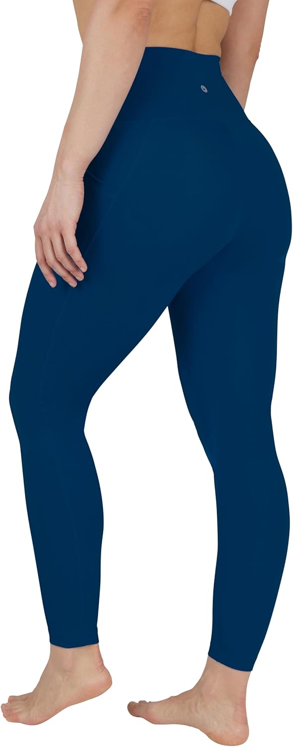 90 Degree By Reflex High Waist Fleece Lined Leggings with Side Pocket - Yoga Pants - Image 5