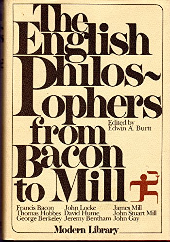 The English Philosophers from Bacon to Mill 0394604113 Book Cover