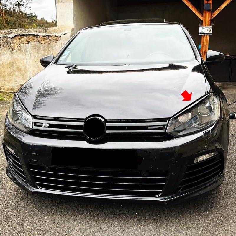 Cache-Sourcils de Phares Masquage Défauts Optiques Golf 6 MK6 GTI 2008