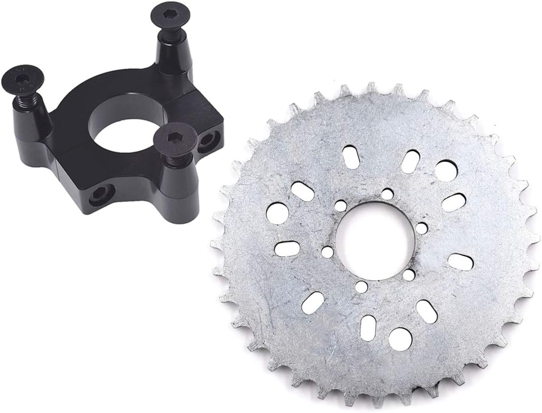 415 Chain Sprocket 1.5" 38T Black CNC Adapter Motorized Bicycle 50cc 60cc 80cc