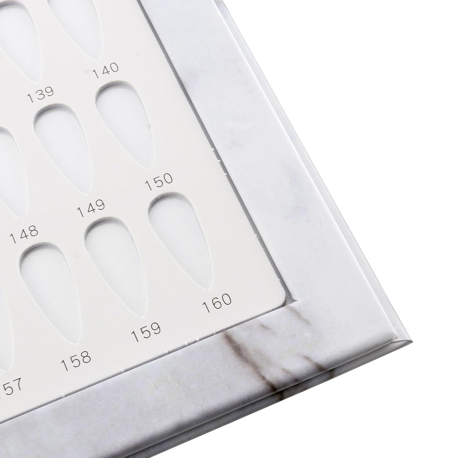 3 Pack 160 Nail Colors Display Books, Nail Swatch Book with 480 Transparent Replacement Flase Tips and Number Labels Nails Color Display Books Nails Practice Color Card Board