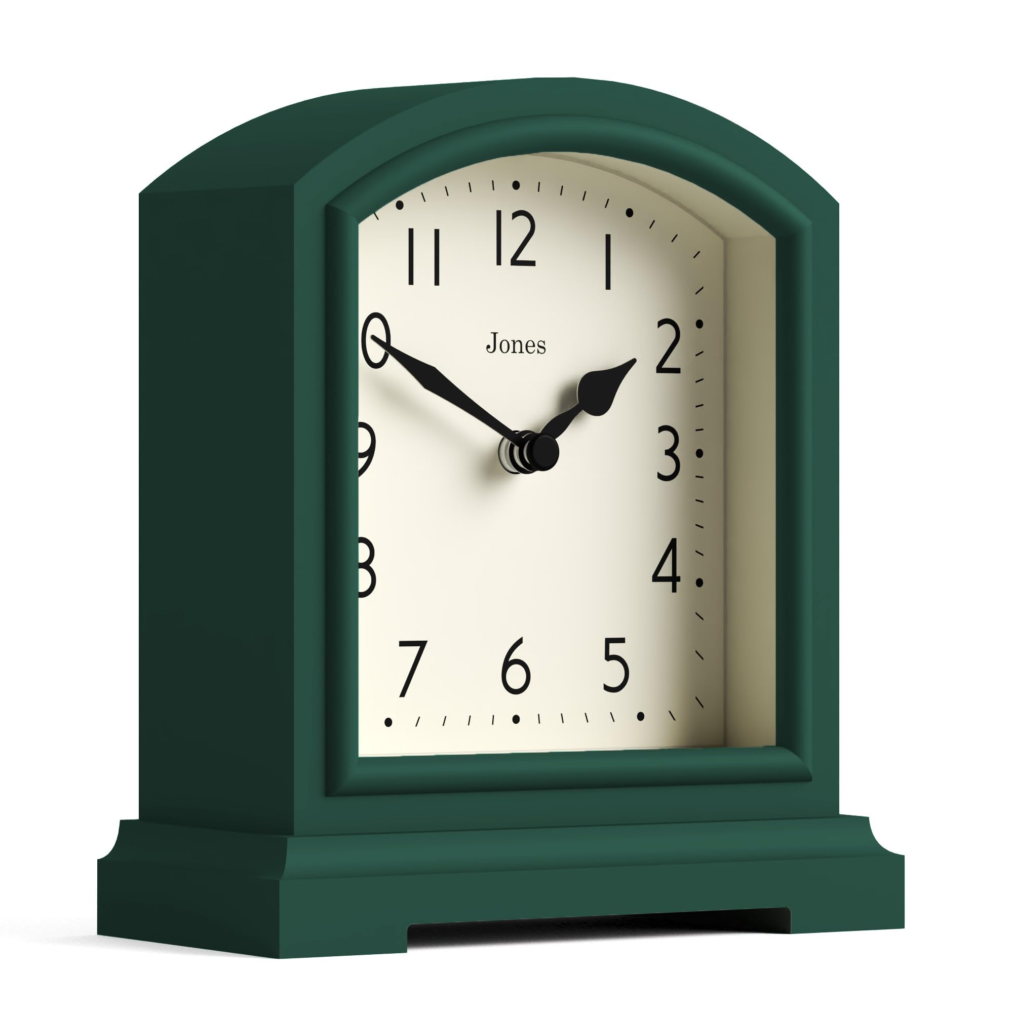 Jones Clocks® Tavern mantel clock, Dark Green, 15.5 x 14 x 6 cm - Image 2