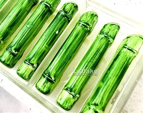 Miniatura 6 de LoBake 9 cavidades Mini palos de bambú forma policarbonato PC chocolate molde caramelo hielo cubo moldes Sugarcraft Fondant Moldes