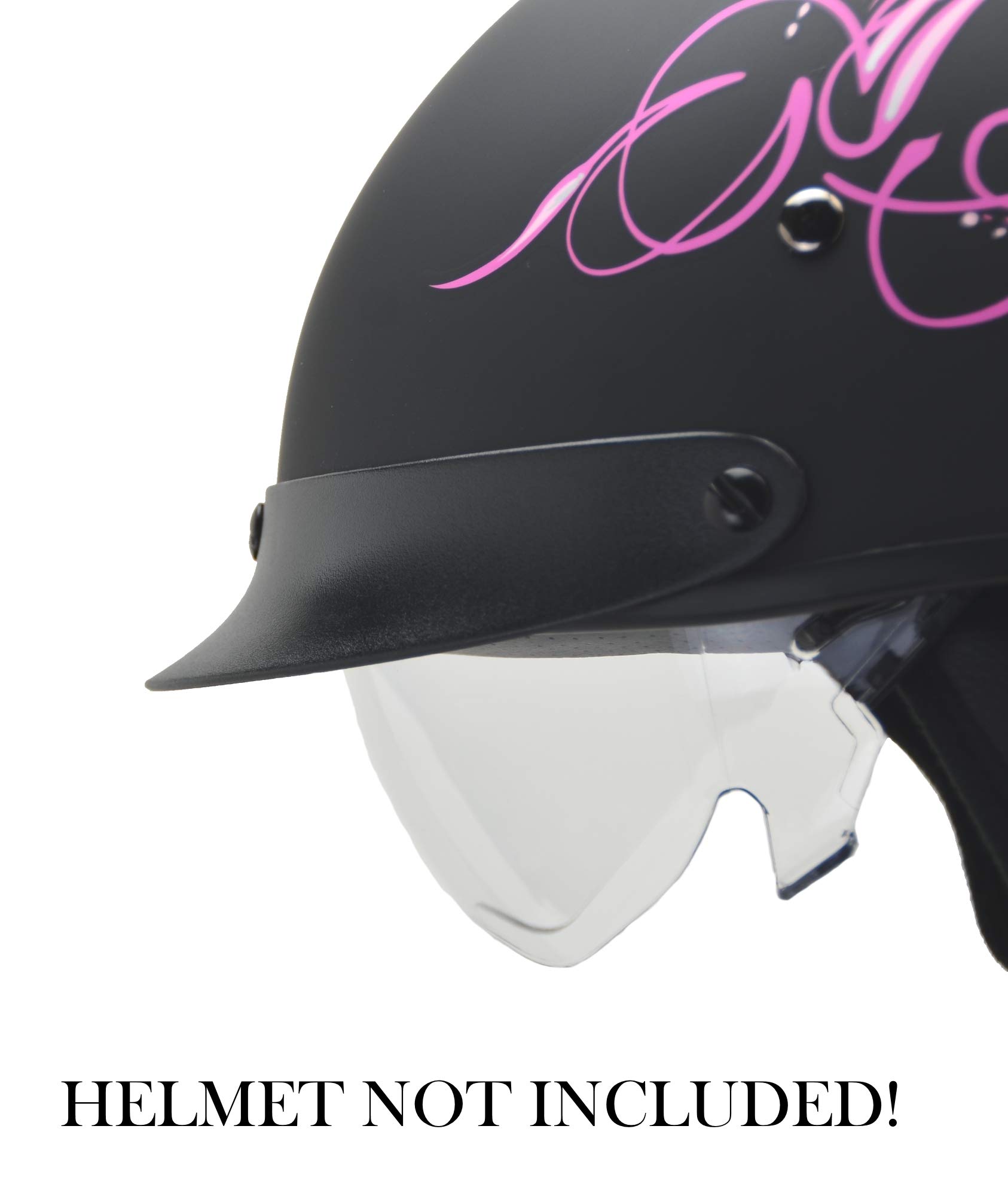 Helmets Unisex-Adult Clear Drop-Down Shield, 1 Pack