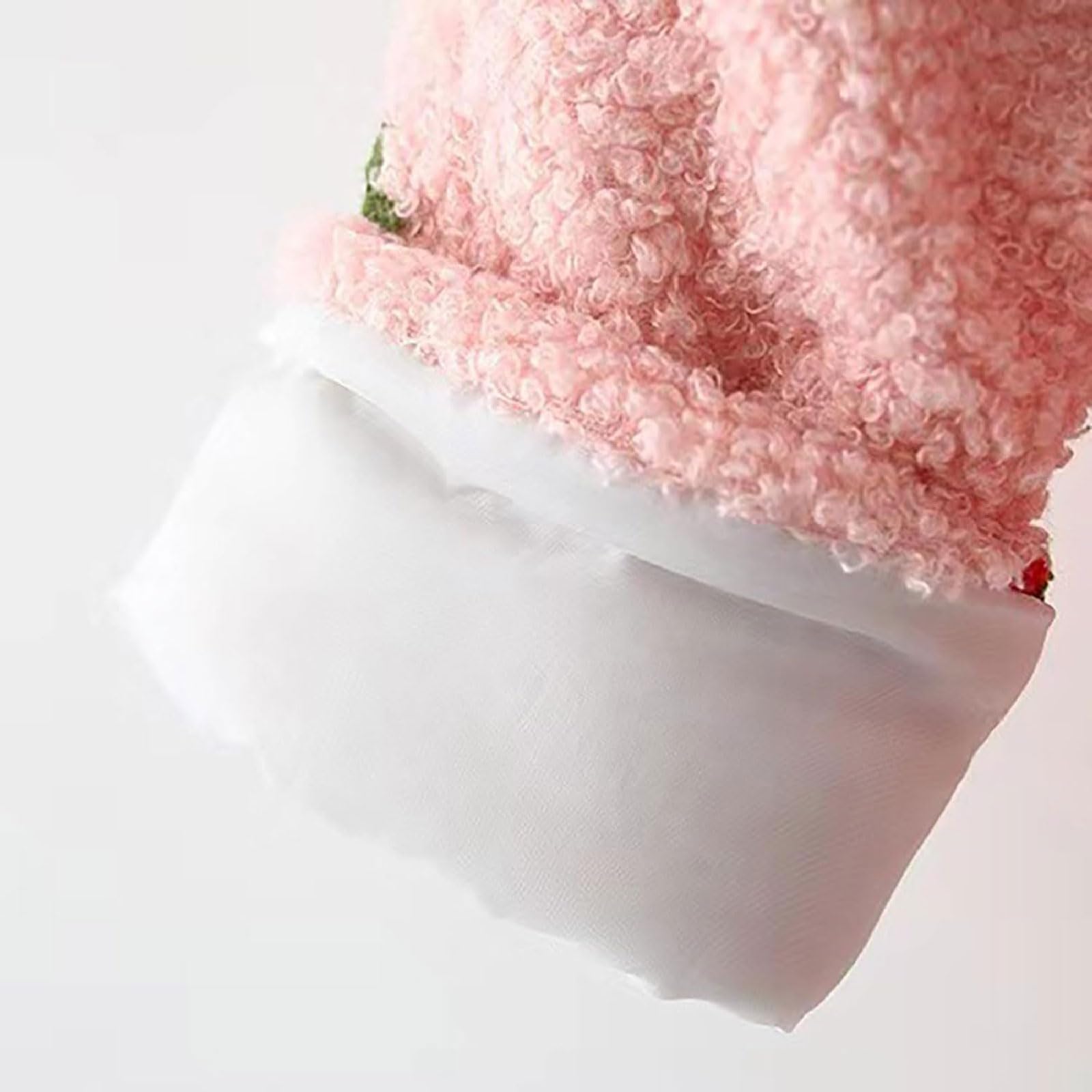 Abrigo cálido para niños pequeños, Abrigo Grueso de Pelo Largo para niñas, Capa con Cremallera y Orejas de Conejo, Abrigo Largo con Capucha para otoño e Invierno