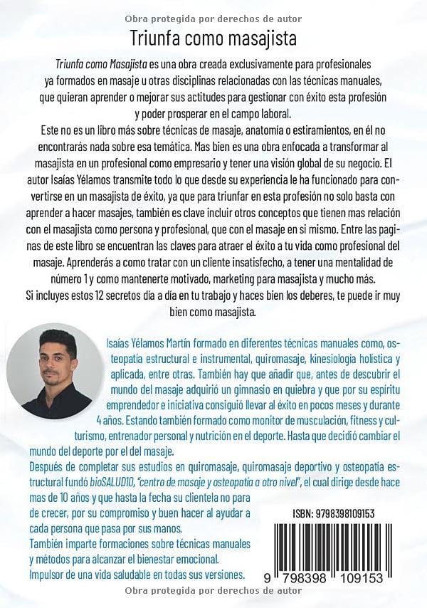 Miniatura 2 de Triunfa como masajista Los 12 secretos para transformarte en un masajista de éxito (Spanish Edition)