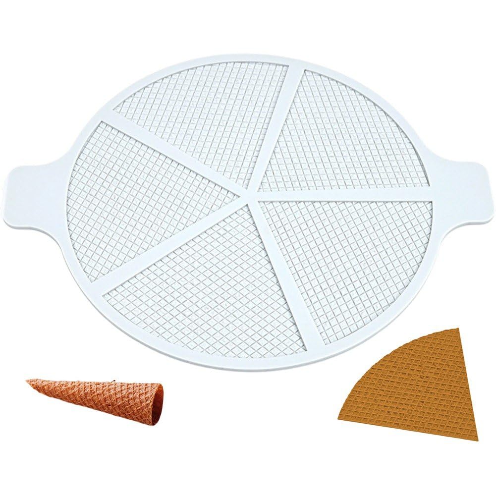 Fituenly Ice Cream Cones Silicone Molds Cake Fondant Mold Cone Roller Mold Baking Molds for Cupcake Cake Decorating Chocolate Candy