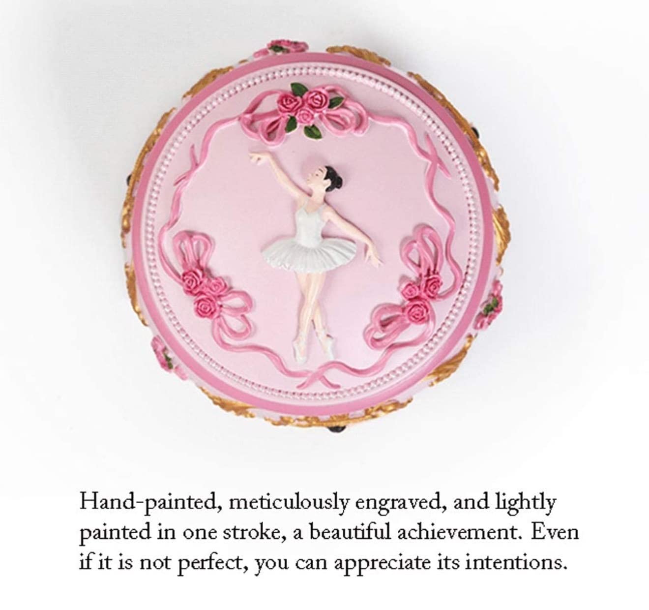 Spieluhr Musikspieluhr Dancing Ballet Girl Music Box Rotierende Trinket Music Box Wind-up Musikalische Schmuckschatulle Mit Licht Musik Einschlafhilfe