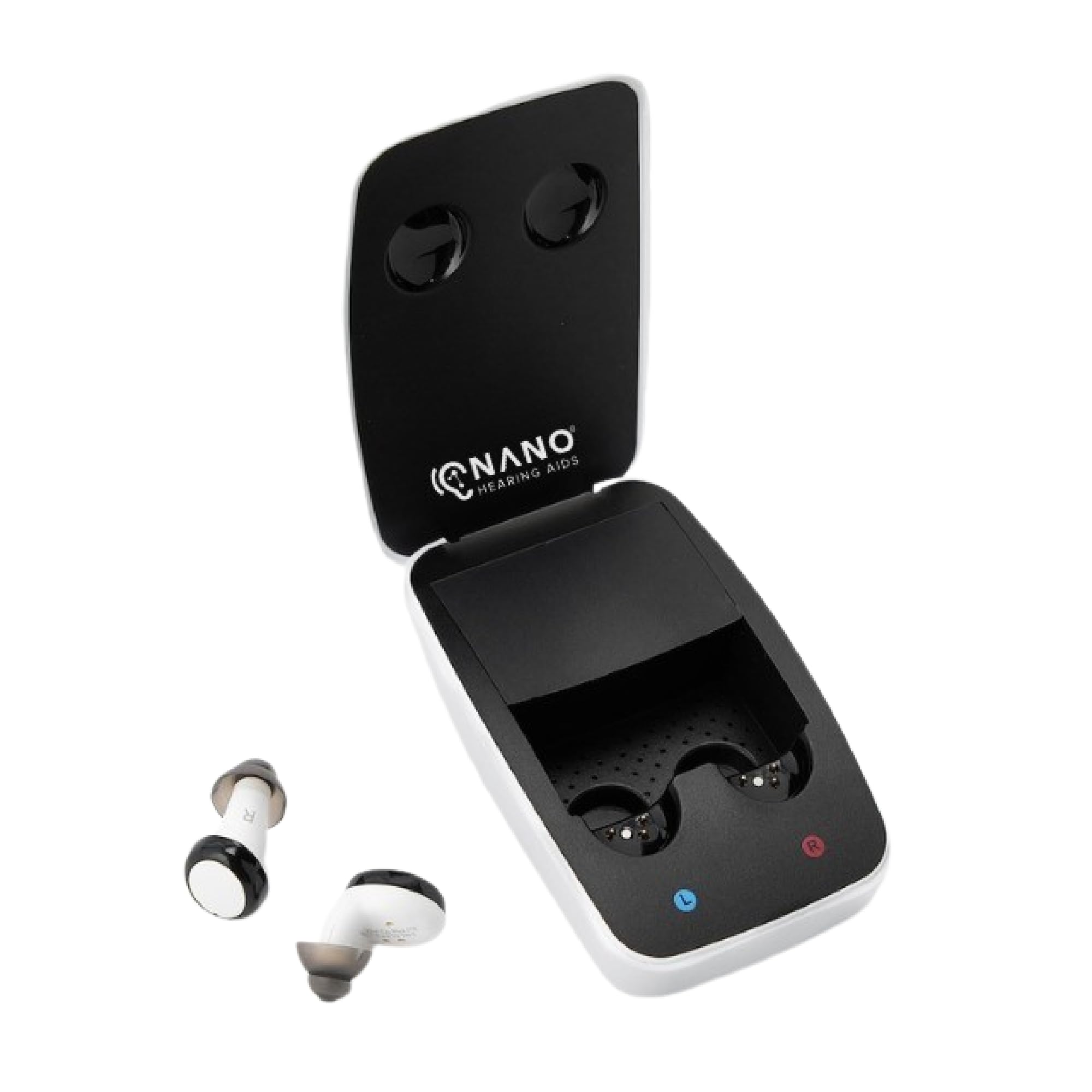 First Ear Plus ITE - In the Ear - For Adults & Seniors with Mild to Moderate Hearing Loss - Includes Rechargeable Battery, Portable Charging Case & Cable