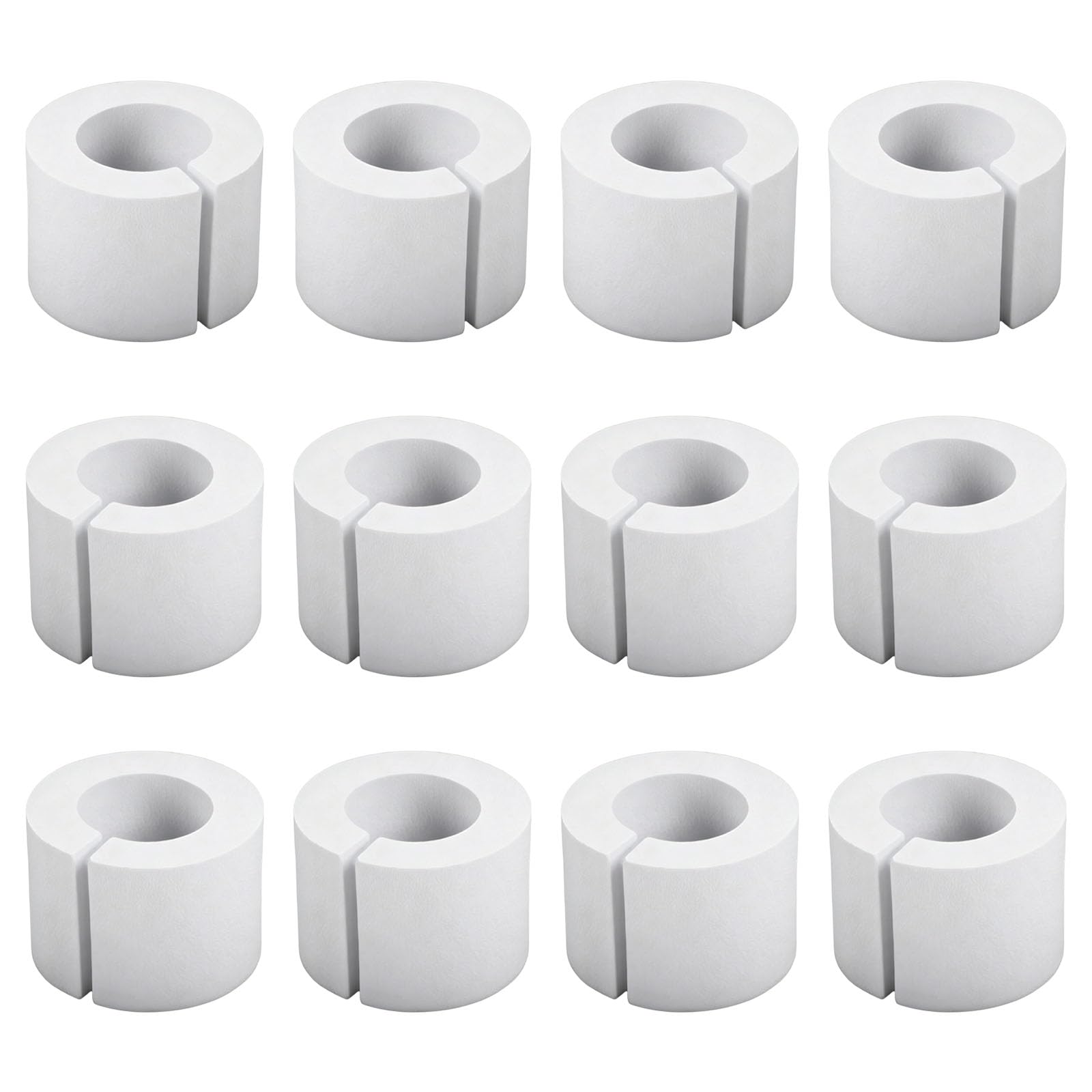 Limtula 12Pcs Curtain Spacers Finials for Drapes Rings Drapery Spacers Curtains Fits Most Curtains Rods Rod Accessory