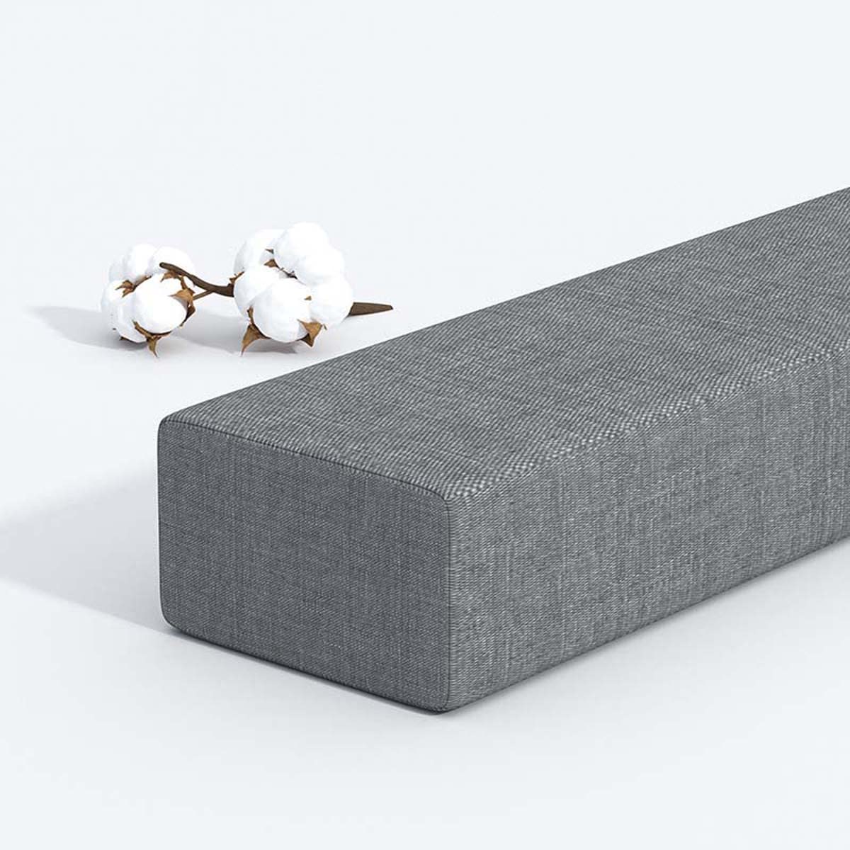 Bed Pillow for Headboard 70x3x3 Inch Long Bed Gap Filler for Single/Double/King Bed, Soft Foam Gap Filler Headboard Bed Bedside Protection Cushion, Armrest Pillow