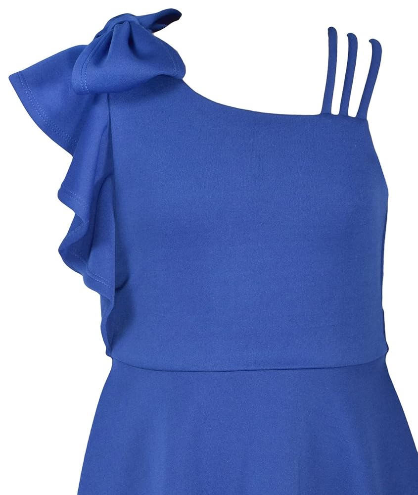 Amazon.com: Bonnie Jean Girls 7-16 Shoulder Bow Ruffle Scuba
