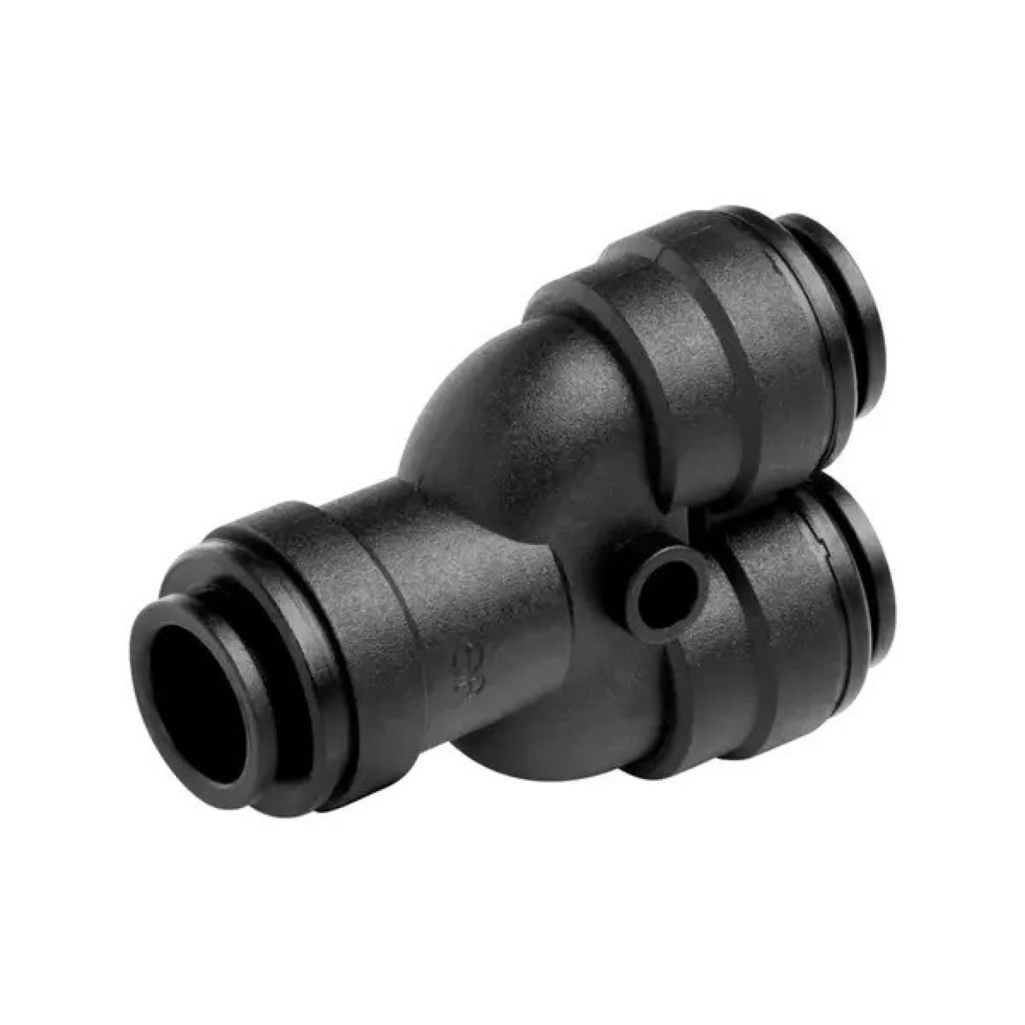 John Guest Speedfit 12mm Push Fit Y Divider, 2-Way Manifold, Black, Pack of 10
