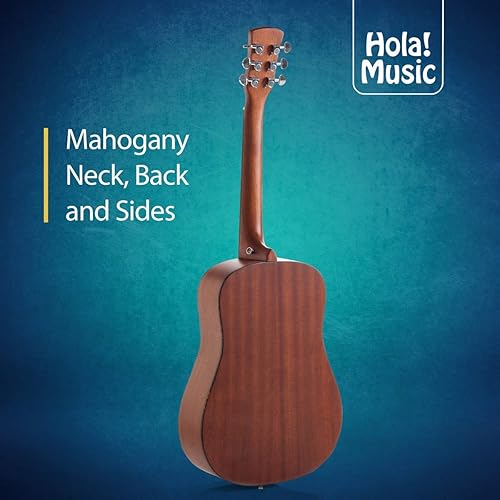 Miniatura 6 de Hola Guitarras acústicas dreadnought de lujo Natural