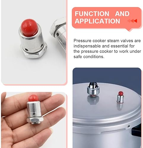 Miniatura 7 de 4 piezas de válvula de seguridad para olla a presión, piezas de olla a presión, válvulas de alivio de seguridad, válvula de repuesto para olla de
