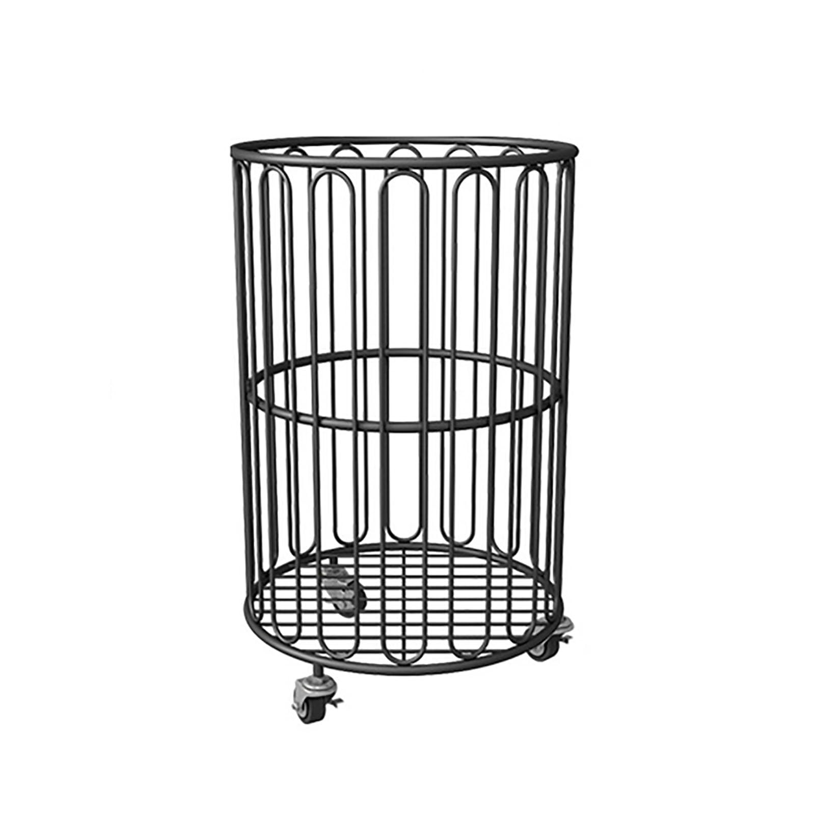 SFSLBFB Laundry Hamper Cart Sorter Clothes Basket for Dirty Clothes - Sturdy Metal Hamper Bin on Wheels, Large Organizer Rack for Bathroom - Convenient Laundry Storage Solution with Rolling Wheels