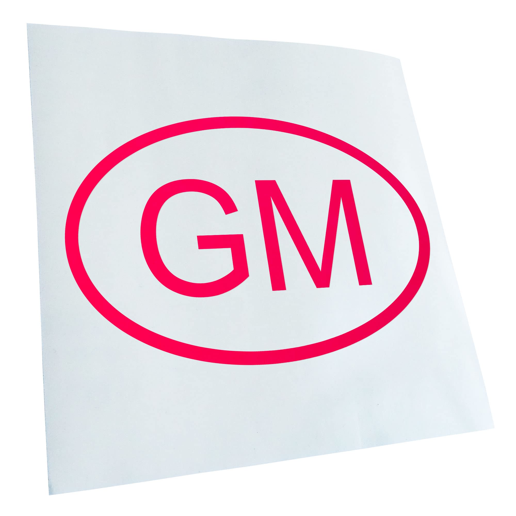 Kiwistar - Car Sticker - Neon Pink - 15 x 10 cm Gambia GM - Rear Window Car Sticker Weatherproof for Car Truck Moped Truck - Sticker Exterior Self-Adhesive Tuning Accessories for Window Vehicle Window