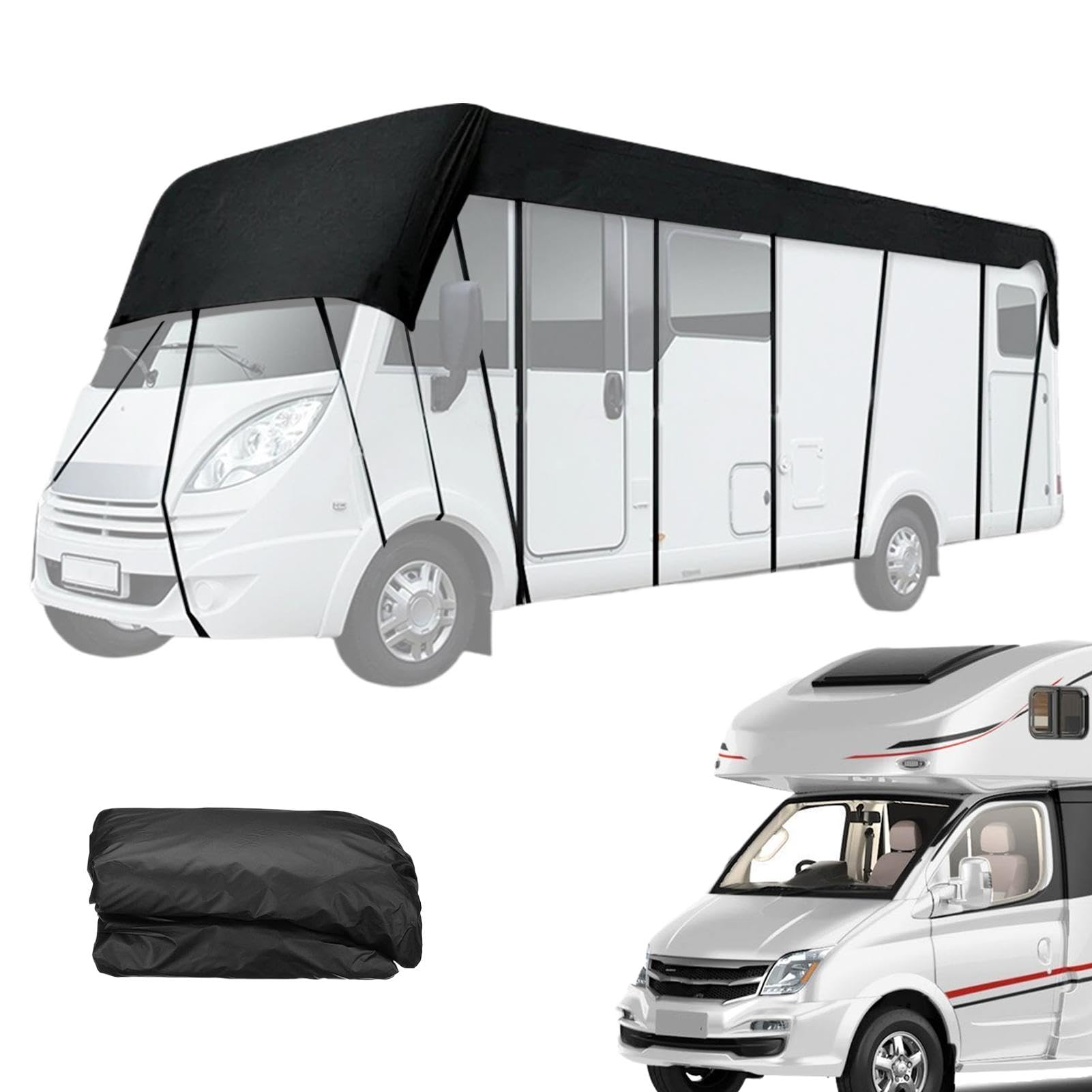 Telone per rimorchio da viaggio, telone per camper, 6,3 x 3 m | Copertura per tetto per protezione invernale, roulotte, accessori per auto per gli appassionati di camper