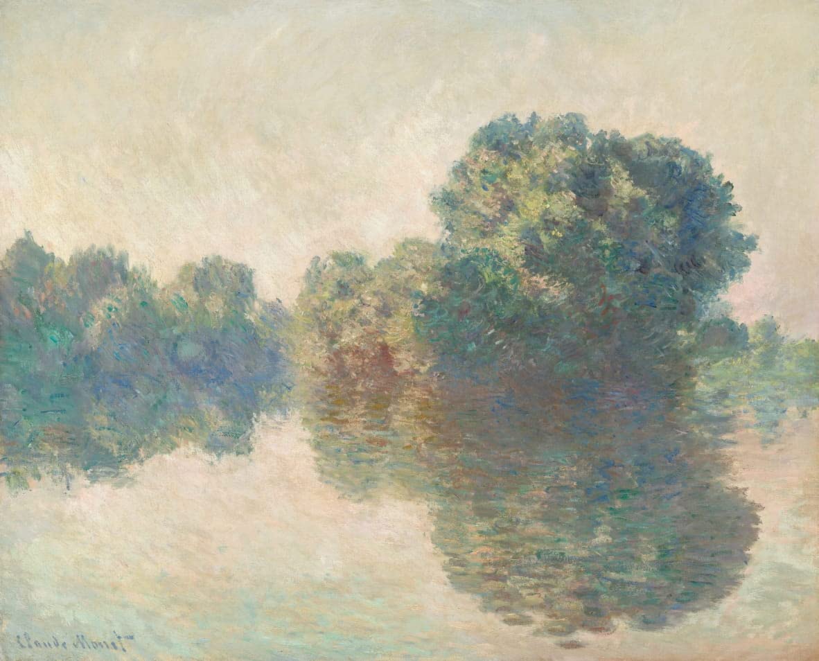 IPLUPJDY Aesthetic Poster Photo Wall Print Print Picture the Seine At Giverny by Claude Monet Poster Wall Art for Home Decor 60x90cm