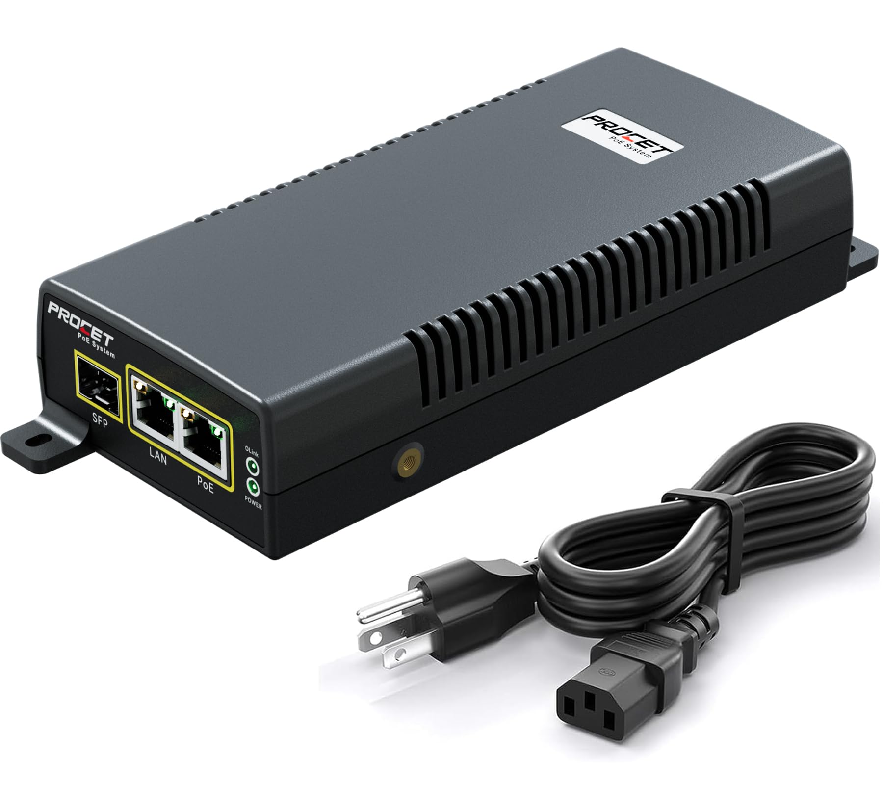 Amazon.co.jp: PROCET ギガビット PoE インジェクター 60W SFP