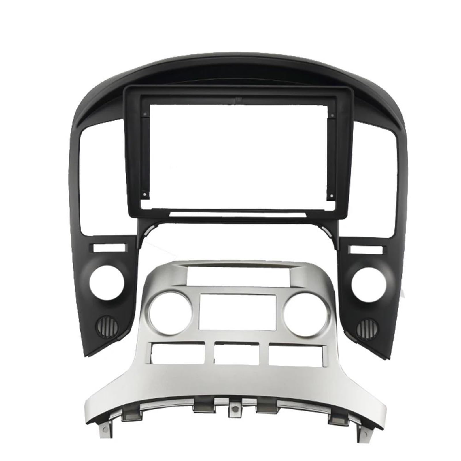 Cadre de façade d'autoradio Kit De Panneau Montage Tableau Bord Audio Radio Fascia Android Cadre Voiture 2din 9 Pouces 2007–2015 Pour HYUNDAI Pour STAREX H1 Cadre Façade | Auto AC