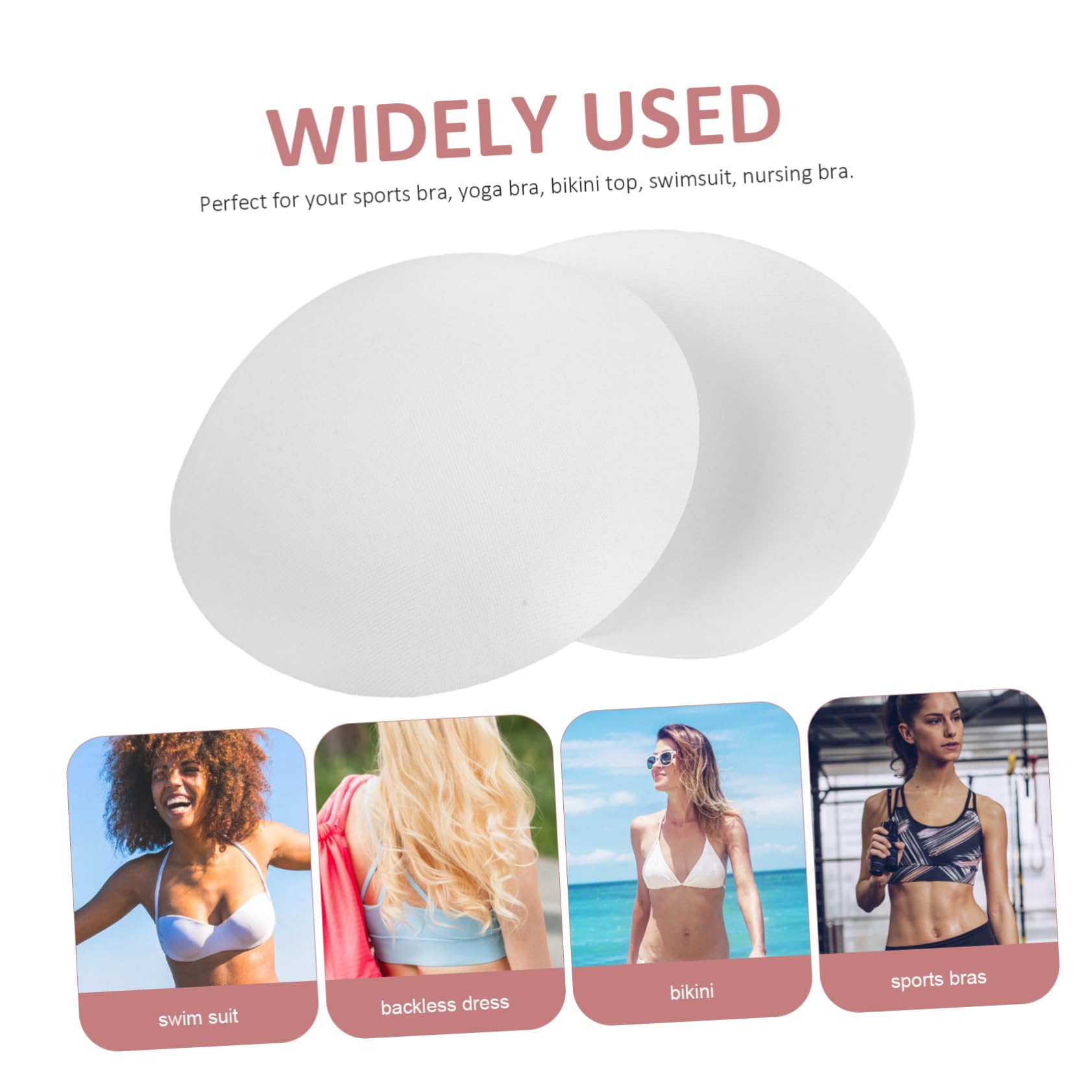 TOYANDONA Almohadillas De Esponja Para Sujetadores De Inserciones Para Sujetador Rellenos Reutilizables Perfectos Para Yoga Y Actividades Deportivas