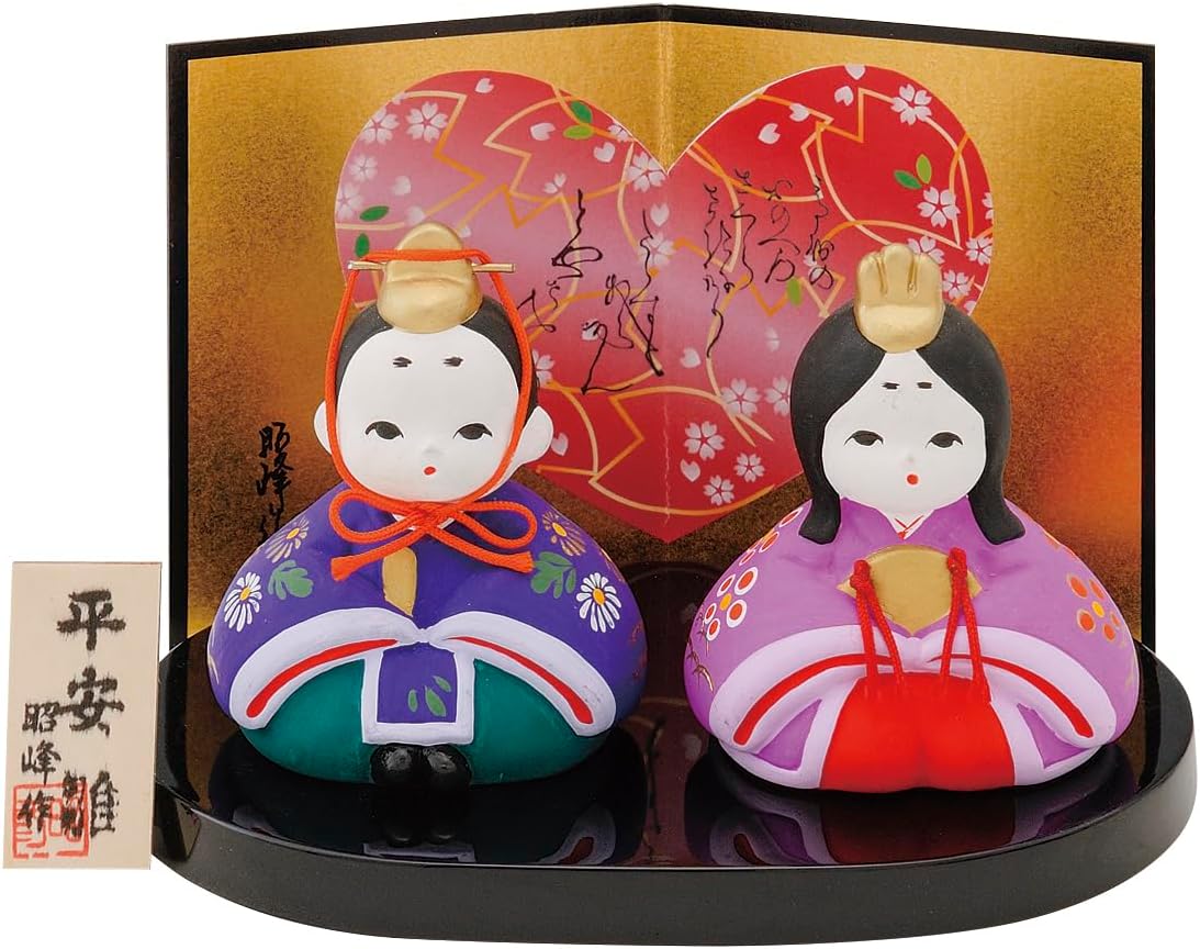 SA-056 Hinamatsuri Dolls Flat Decoration Prince Decoration Compact Hina Festival Peach Festival Interior