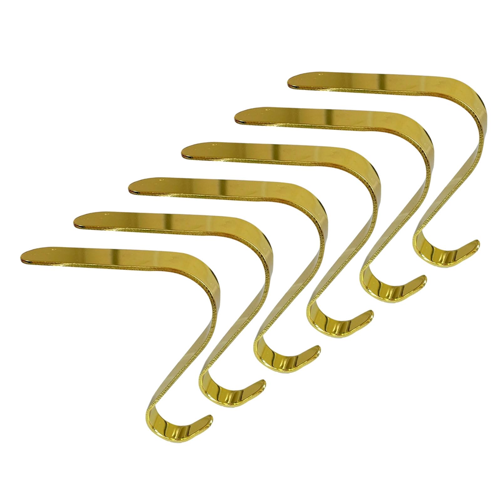 Tsophreniq Christmas Stocking Hangers Metal Hanging Hooks for Mantel and Fireplaces Decorations Holiday Display Accessories Mantel Stocking Hangers