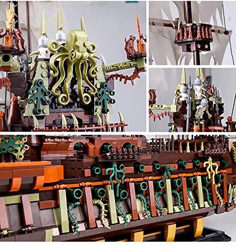 Koyae 3653Pcs Fliegender Holländer Piratenschiff Bausteine Bausatz Kompatibel mit Lego Bausteine - DIY Piratenschiff… – Bild 5
